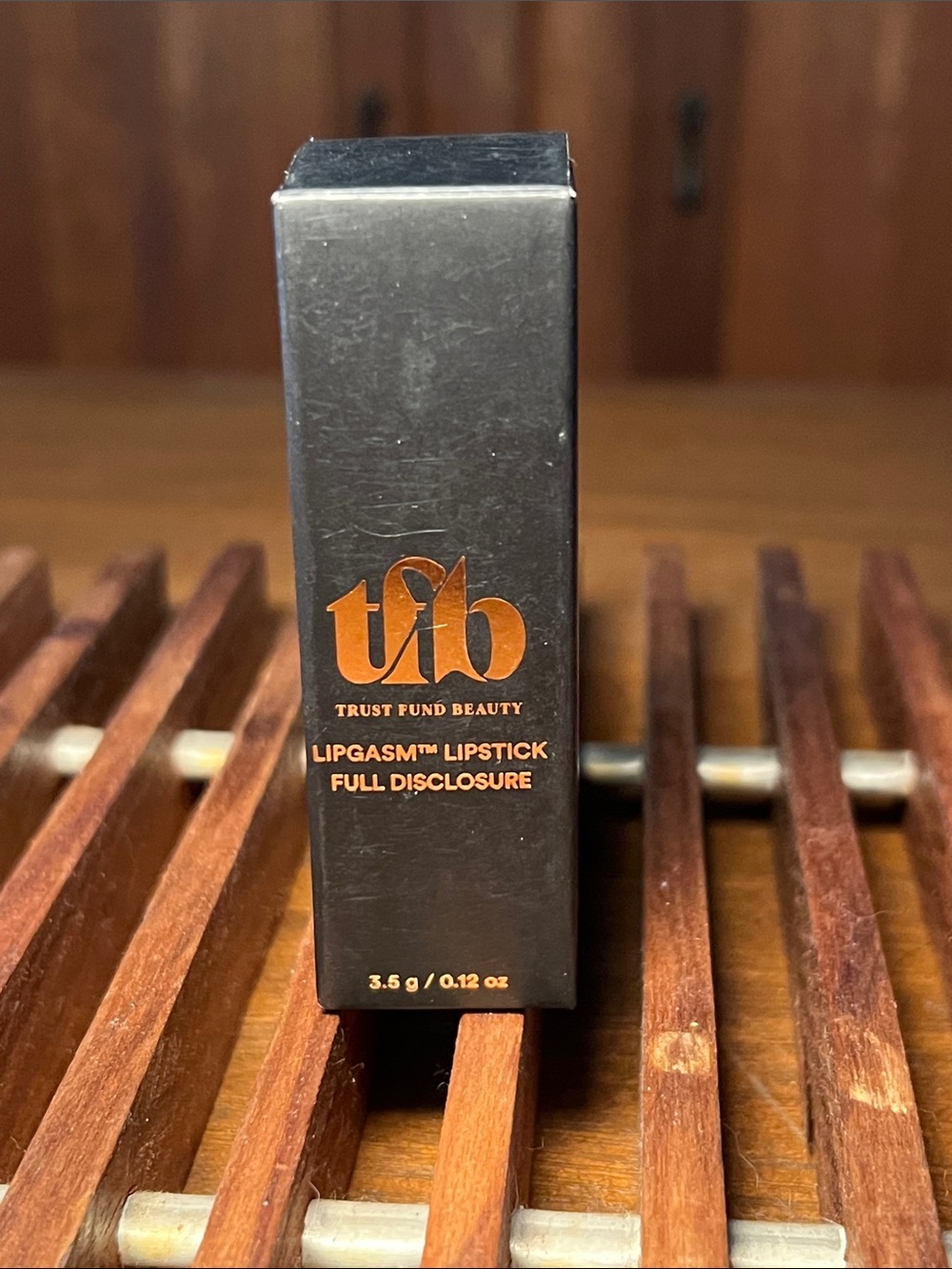 TRUST FUND BEAUTY | LipGasm Lipstick | “Full Disclosure”